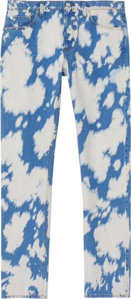 Burberry Blue & White Bleached Jeans | Incorporated Style