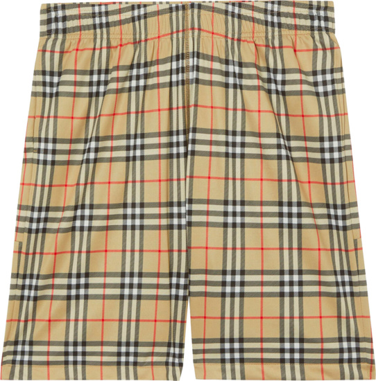 Burberry Beige Check 'Debson' Shorts | INC STYLE
