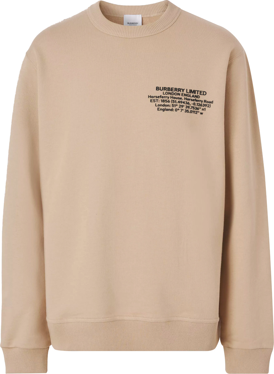 Burberry Beige 'Location' Sweatshirt | Incorporated Style