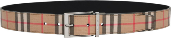 Burberry Beige Vintage Check Belt