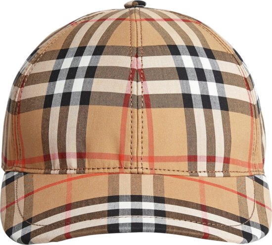 Burberry Beige Vintage Check Hat