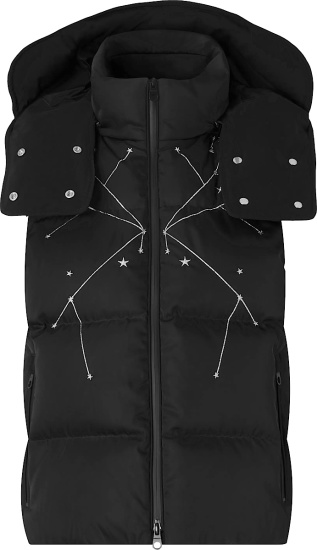 Burberry Black Constellation Puffer Vest