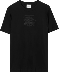 Burberry Black Edk Tb Logo Embroidered T Shirt