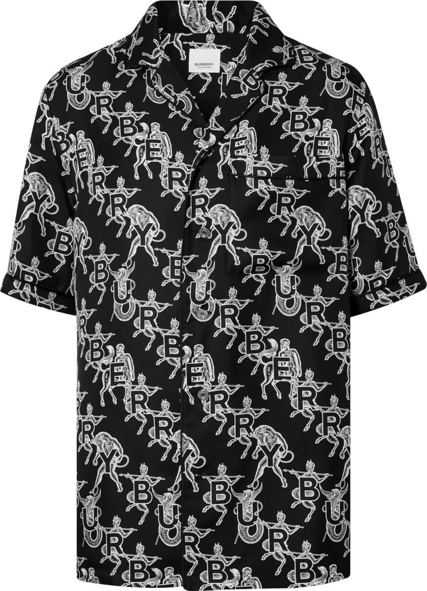 Burberry Black 'Mythical Alphabet' Shirt | Incorporated Style