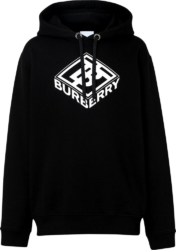Burberry Black Tb Logo Hoodie