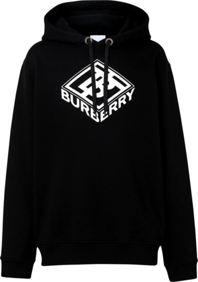 Burberry Black TB-Box Logo Hoodie | Incorporated Style