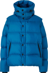 Burberry Light Blue Removable Sleeve Puffer Jacket