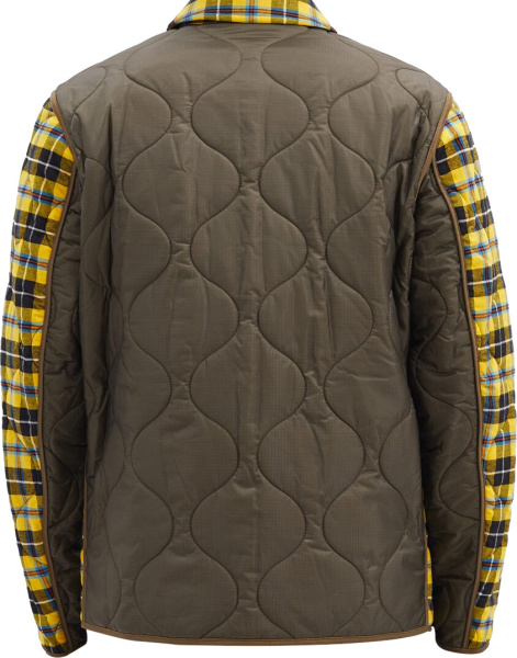 Burberry Quilted Yellow Check Overshirt