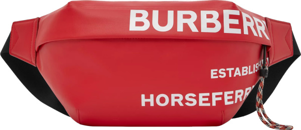 Burberry Red Horseferry Belt Bag