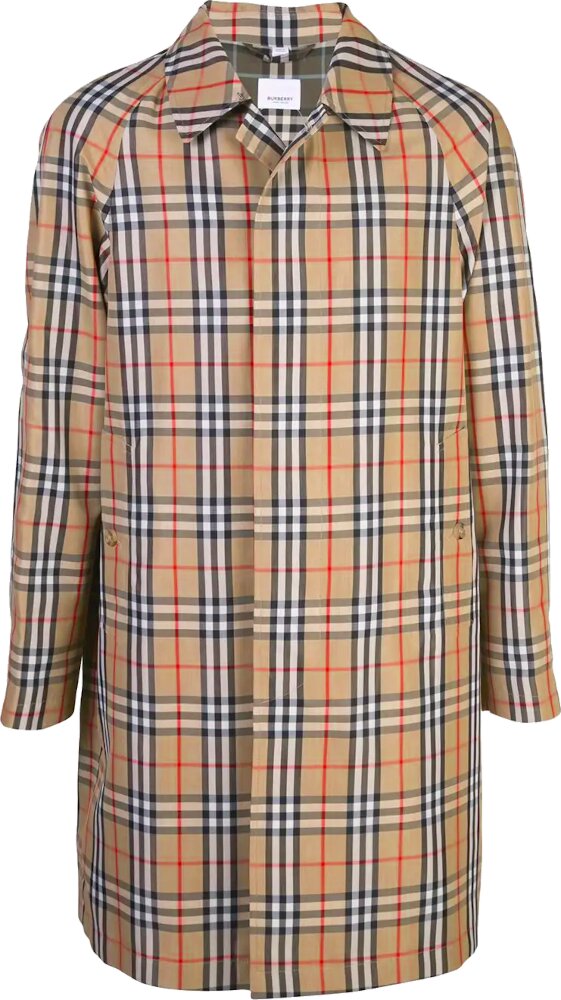 Burberry Beige Vintage Check Car Coat | Incorporated Style