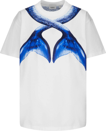Burberry White Mermaid Tail T Shirt