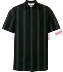 Black & Green-Stripe Shirt