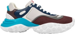 Camper White Burugndy Navy And Turqoise Mars Sneakers