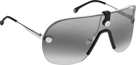 Carrera Epica Ii Silver Mirrored Shiled Sunglasses