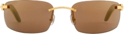 Brown & White Buffalo 'C Decor' Sunglasses (CT0046S)