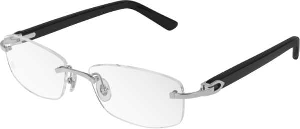 Cartier Black And Silver Tone Canazei Glasses