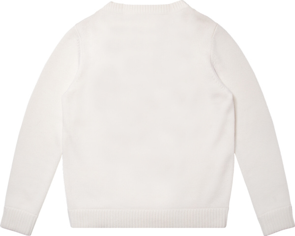 Casablanca La Fleur D Oranger Knitted Sweater White