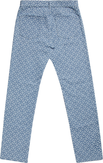 Casablanca Blue Monogram Vintage Wash Denim Jeans