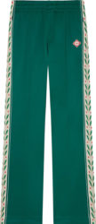 Casablanca Dark Green Laurel Stripe Track Pants