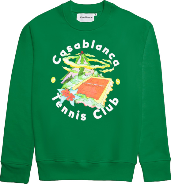Casablanca Green Tennis Club Hoodie