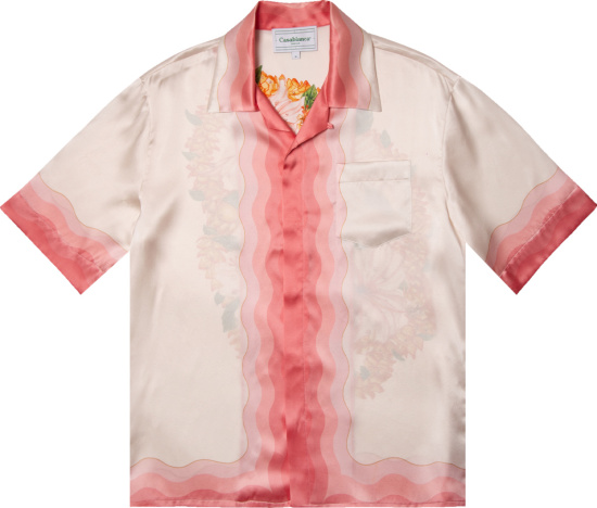 Casablanca Light Pink Gradient Silk Shirt