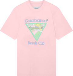 Casablanca Light Pink Tennis Club T Shirt