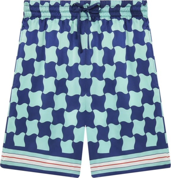 Casablanca Pool Tile Blue Shorts