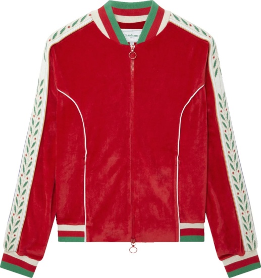 Casablanca Red Laurel Track Jacket