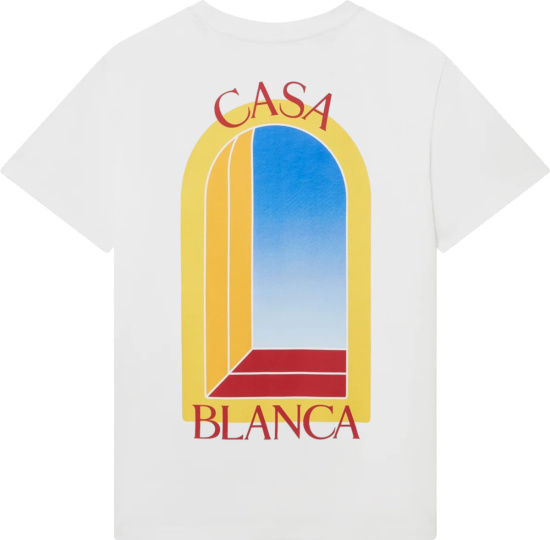 Casablanca White Larche De Jour T Shirt