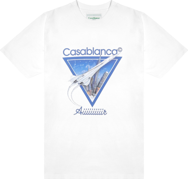 Casablanca White Aiiiiir Airplane T Shirt