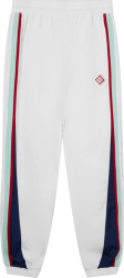 Casablanca White And Tricolor Side Paneled Trackpants