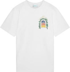 Casablanca White Avendia Arch T Shirt