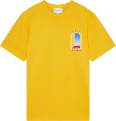 Casablanca Yellow Window Logo T Shirt