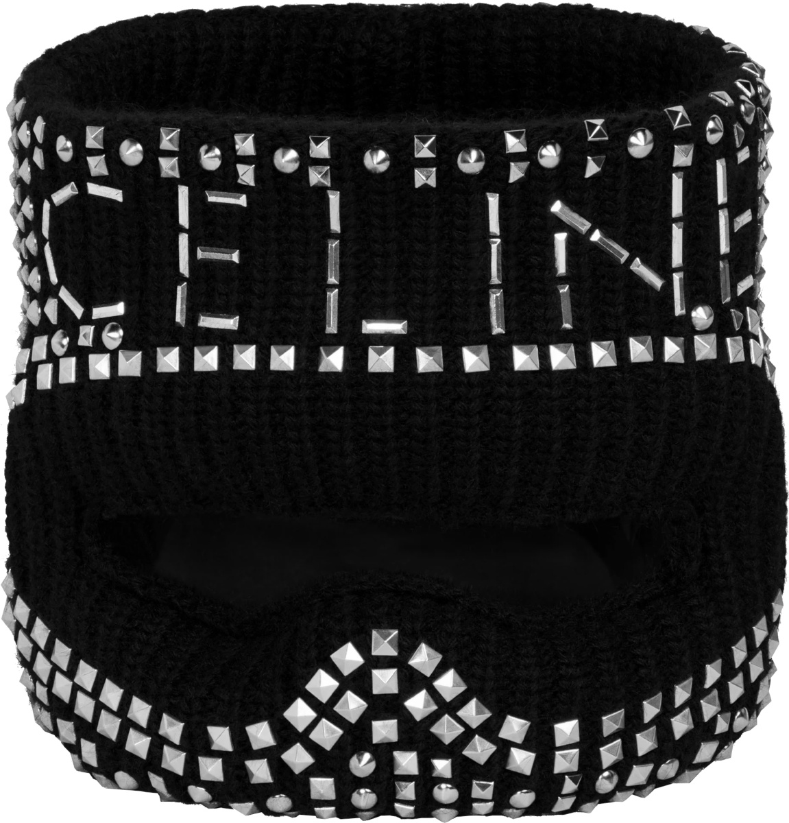 Celine Black Studded Logo Mask | Incorporated Style