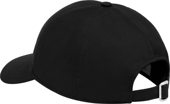 Celine Black Logo Adjustable Hat