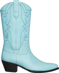 Celine Light Blue Western Boots