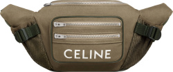 Celine Olive Green Canvas Belt Bag