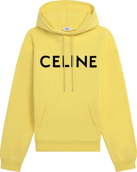 Celine Yellow & Black-Logo Hoodie | INC STYLE