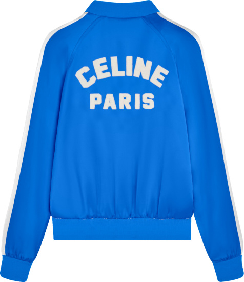 Celine Royal Blue Satin Celine Paris Jacket