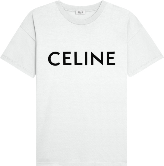 Celine White & Black-Logo T-Shirt | INC STYLE