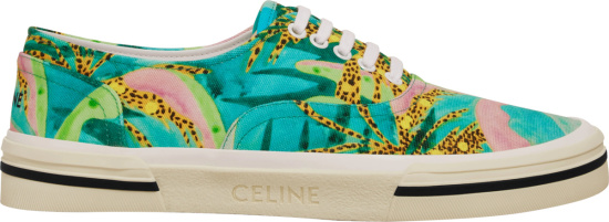 Celine X Tyson Reeder Tropical Print Sneakers