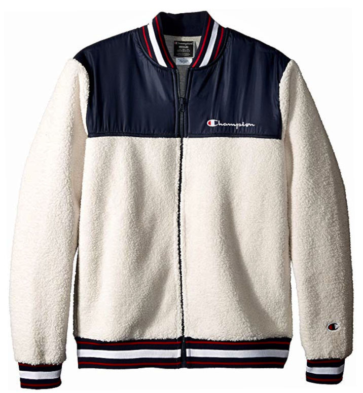 Champion White Sherpa Jacket | Incorporated Style