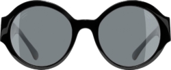 Black Round Sunglasses (CH5410)