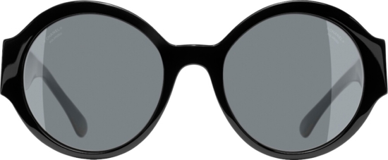 Chanel Black Round Sunglasses 5410 C888