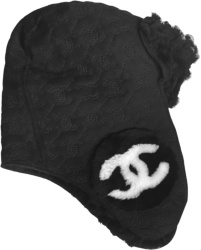 Black Suede & Shearling Chapka Hat