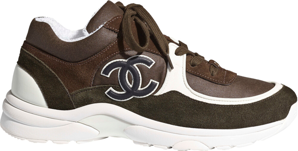 nok Serena Mellemøsten Chanel Brown Suede 'CC' Sneakers | Incorporated Style