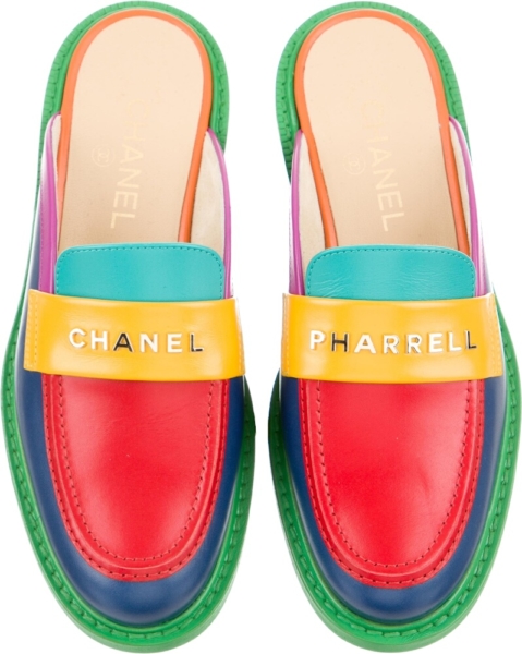 Chanel X Pharrell Multicolor Mules