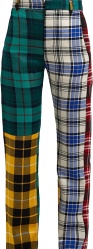 Multicolor Plaid Trousers
