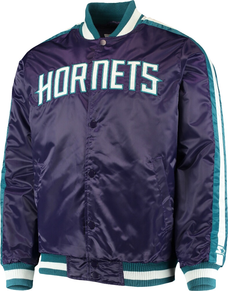 charlotte hornets satin jacket