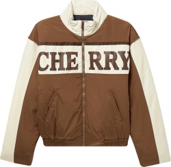 Cherry La Brown Cherry Bomber Jacket